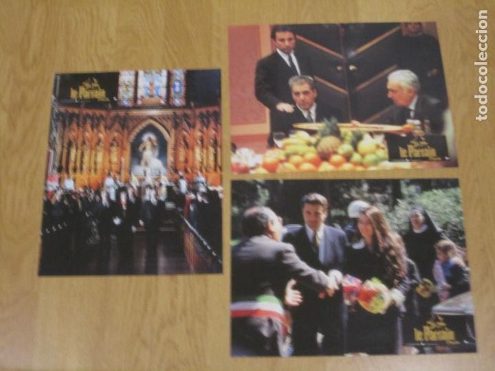 Cine: el padrino 3 III - 3 fotocromos originales Francia - The Godfather francis ford coppola al pacino