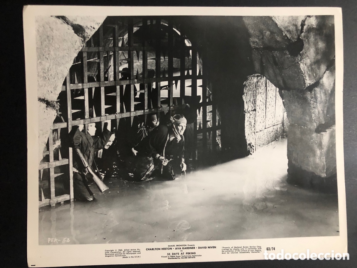 Cine: Foto original de Charlton heston 55 d&iacute;as en Pek&iacute;n Samuel Broston