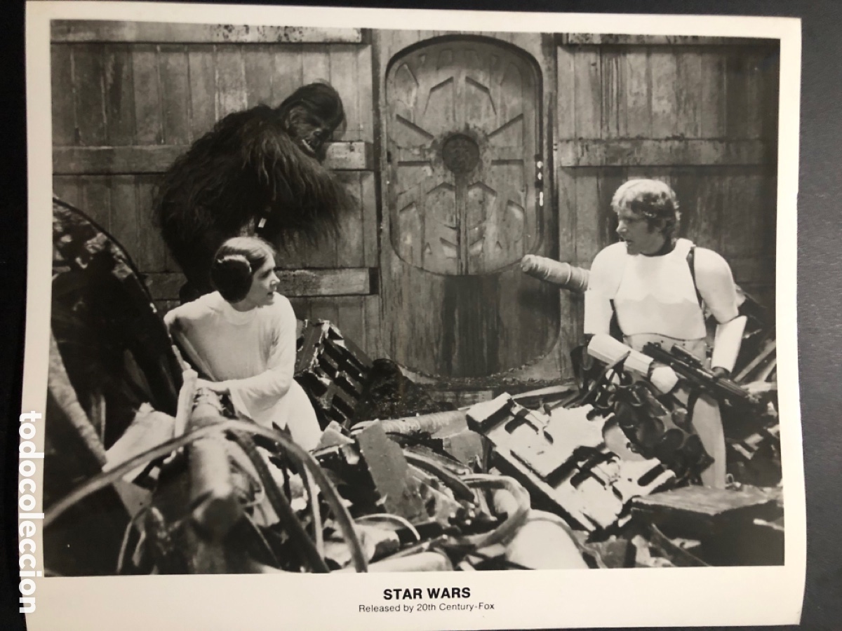 Cine: Foto original de carrie fisher y harrison ford star wars la guerra de las galaxias