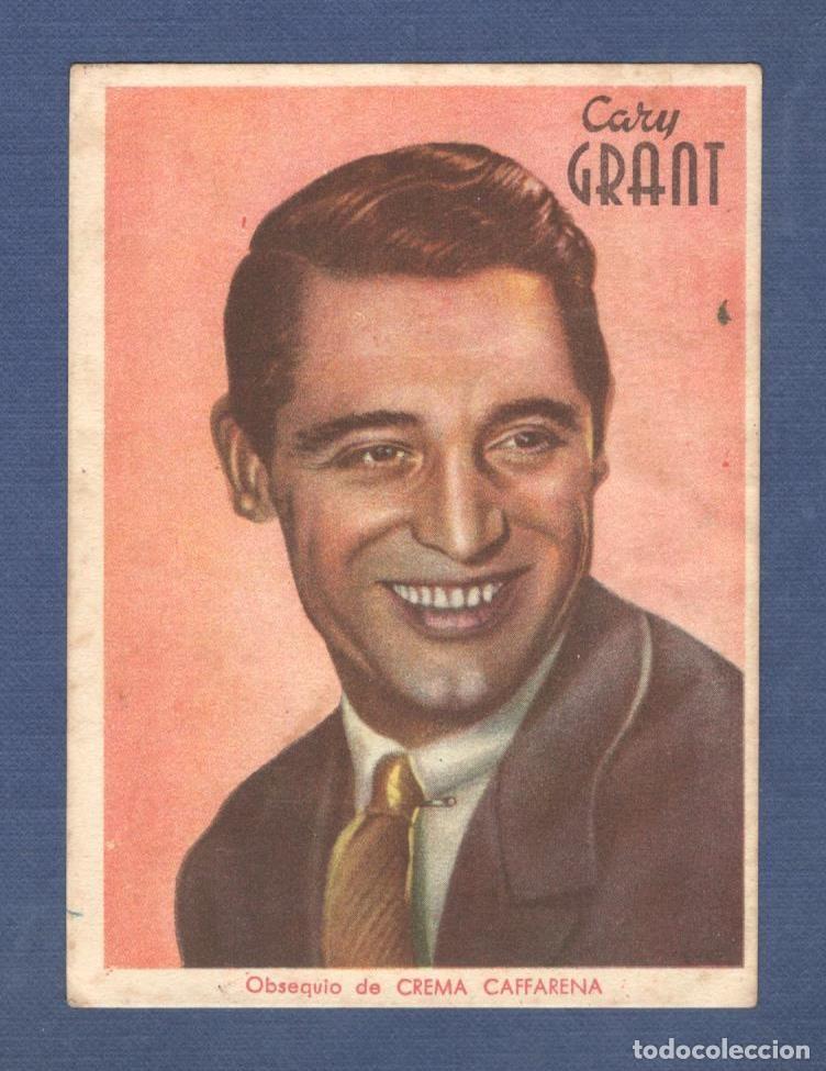 Cine: CARY GRANT Serie 1&ordf; N&ordm; 7. ARTISTAS DE CINE - CREMA CAFFARENA con sello PERFUMERIA IDEAL (C&aacute;diz)