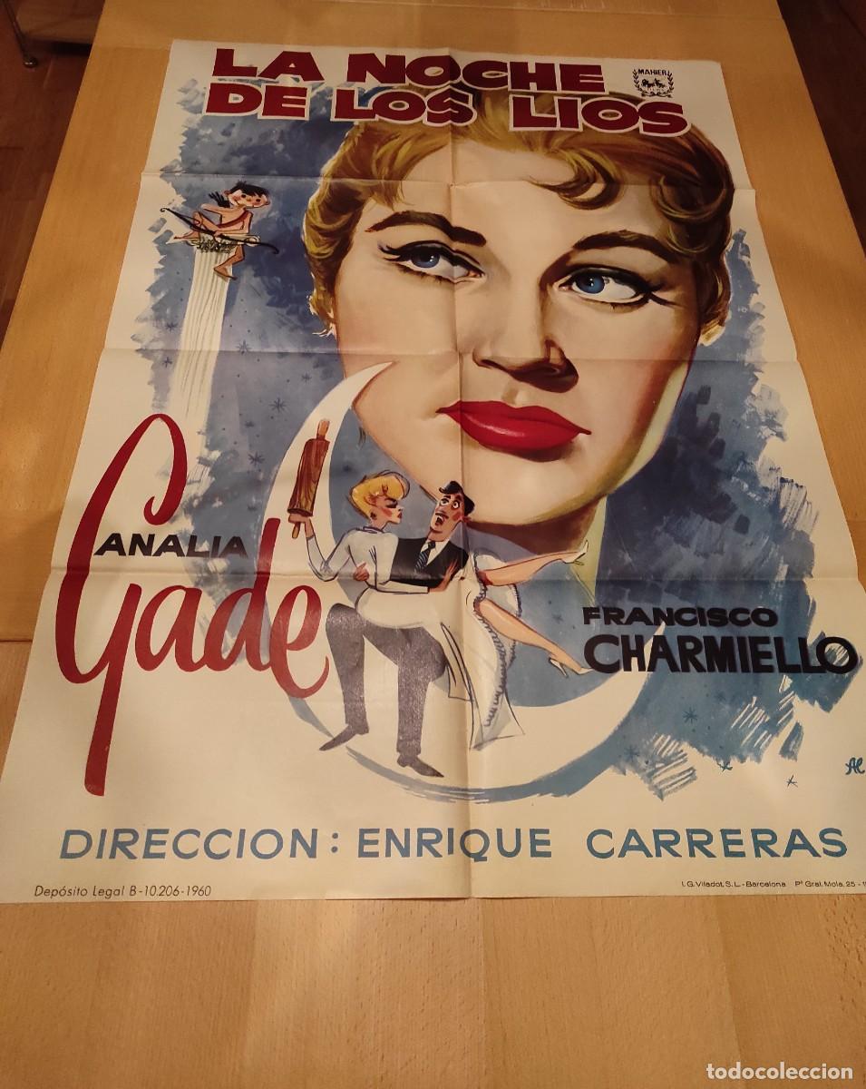 Cine: Cartel de cine . La noche de los l&iacute;os . Analia Gade
