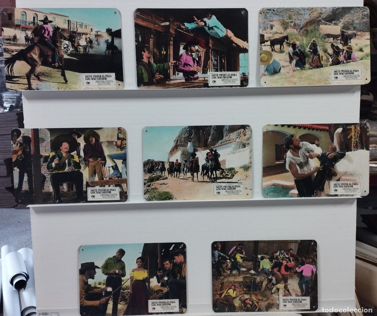 Kino: 7 Siete pistolas para los MacGregor Robert Woods, Fernando Sancho, Agat WESTERN 8 FOTOCROMOS CARTON