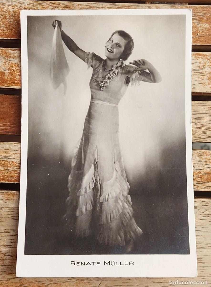 Cinema: POSTAL CINE - RENATE M&Uuml;LLER - Procedencia: Pa&iacute;ses Bajos - Escrita a&ntilde;o 1938