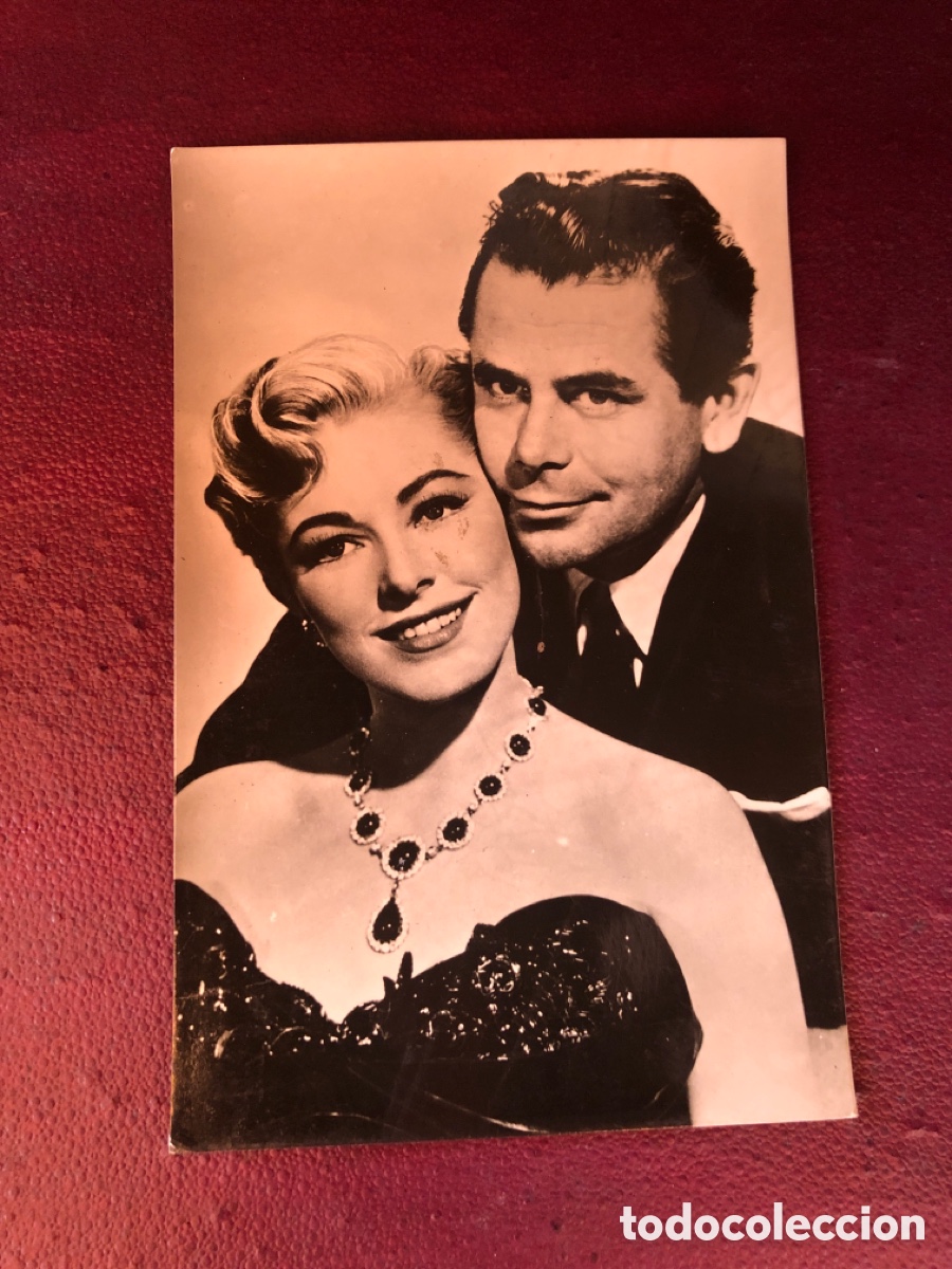 Cine: FOTO TARJETA TIPO POSTAL CROMO CINE ELEANOR PARKER Y GLENN FORD