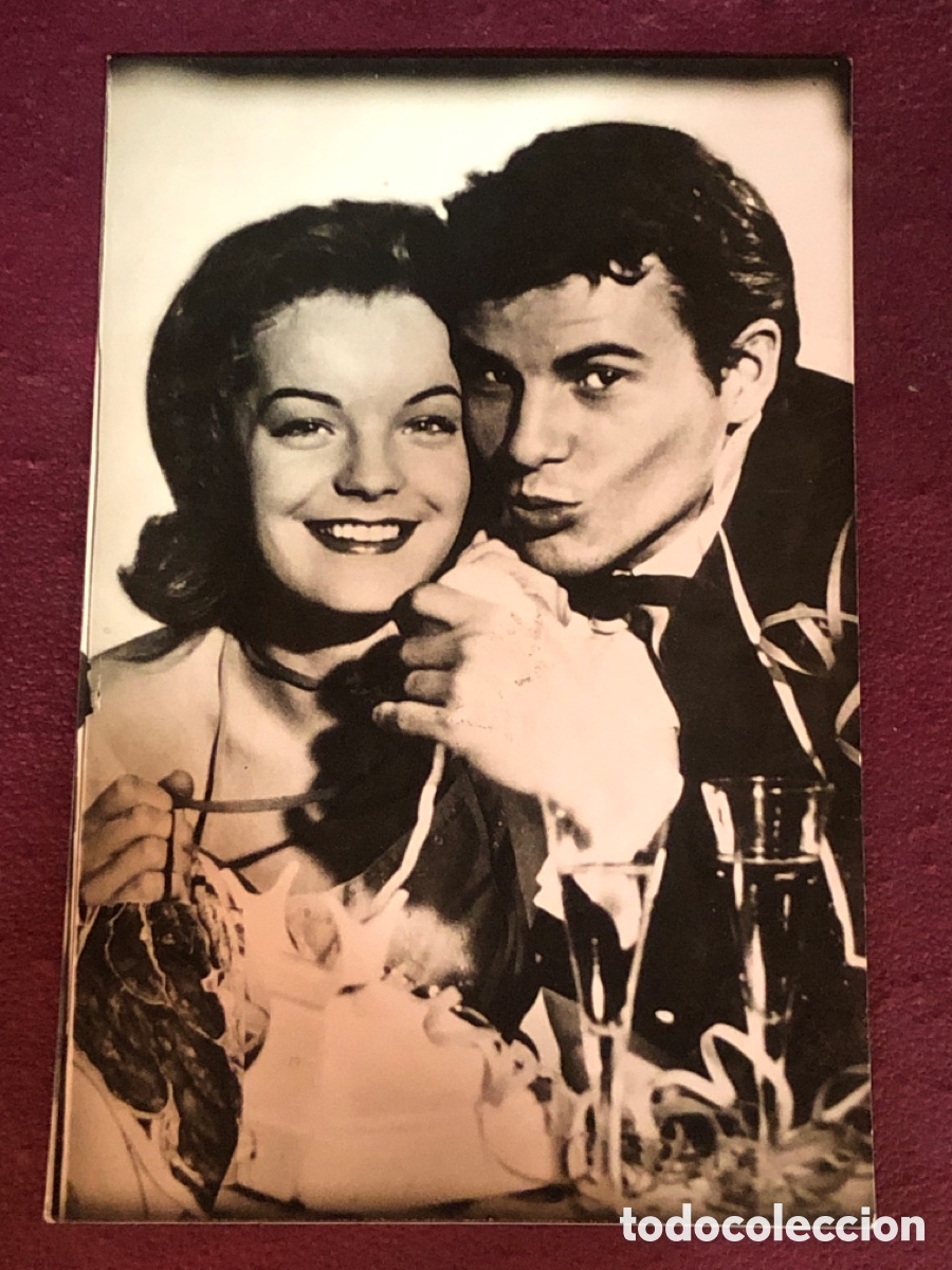 Cine: FOTO TARJETA TIPO POSTAL CROMO CINE ROMY SCHNEIDER Y KARHEINZ BOHM