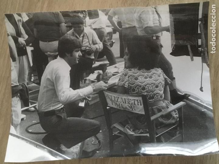 Cine: elizabeth taylor descanso rodaje foto original antigua