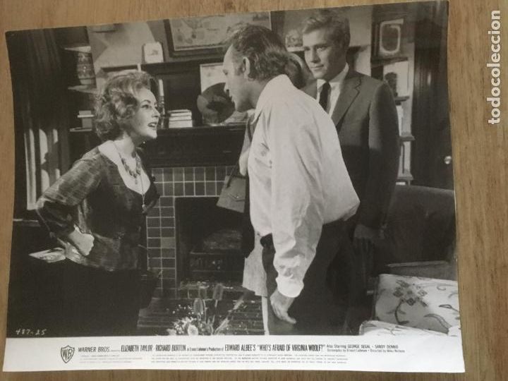 Cine: elizabeth taylor richard burton quien teme a virginia woolf foto original antigua