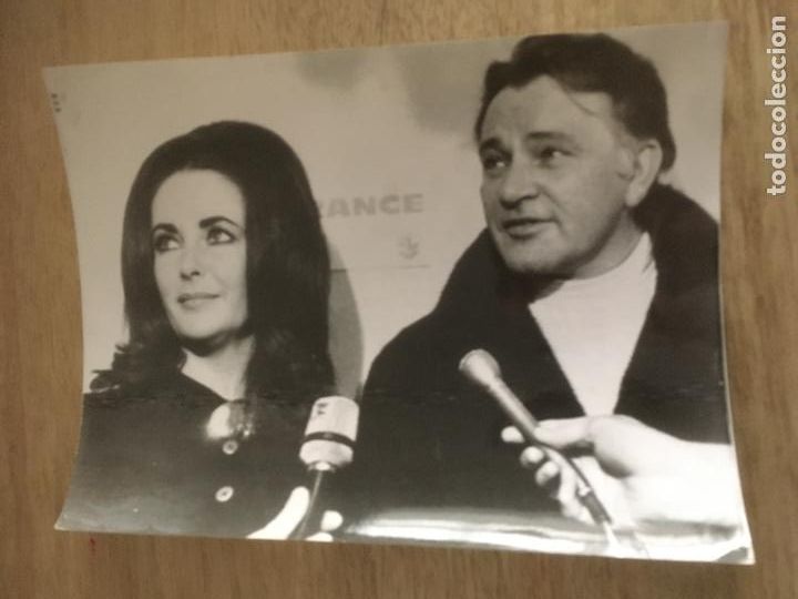 Cine: elizabeth taylor richard burton cleopatra foto original antigua