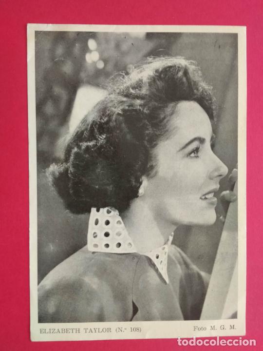 Cine: CROMO COLECCION ARTISTAS DE LA PANTALLA REVISTA FLORITA N&ordm; 108 ELIZABETH TAYLOR