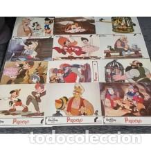 Cine: Pinocho. Juego 12 fotocromos originales (Ben Sharpsteen, Hamilton Luske)