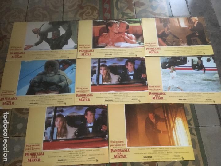 Cine: panorama para matar a view to a kill james bond 007 8 fotocromos originales estreno