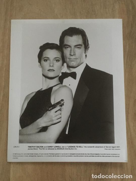Cine: licencia para matar timothy dalton james bond 007 foto original estreno