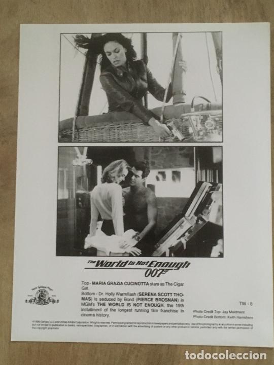 Cine: el mundo nunca es suficiente pierce brosnan james bond 007 foto original estreno