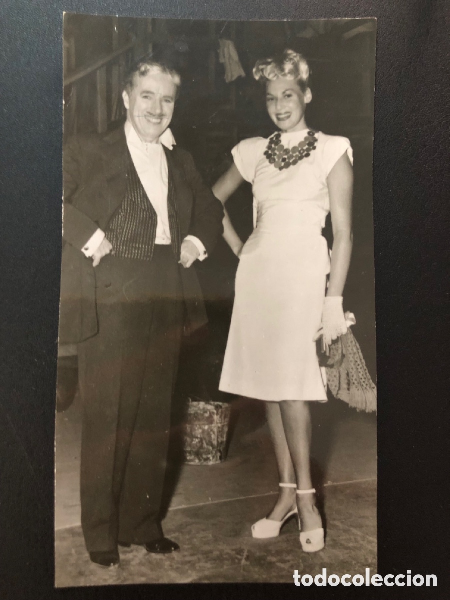 Cine: Foto original de tilda Thamar y charlie chaplin en Nueva York