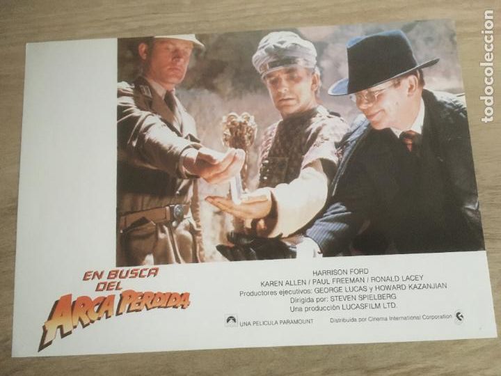 Cine: en busca del arca perdida indiana jones harrison ford fotocromos original del estreno