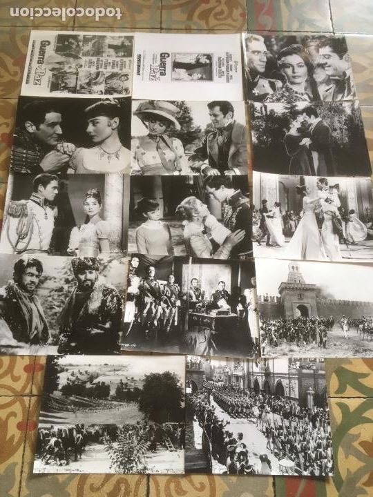 Cine: guerra y paz audrey hepburn vittorio gassman coleccion 14 fotos espa&ntilde;olas original reposicion