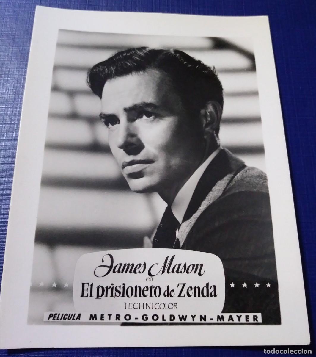 Cinema: Antigua foto postal de JAMES MASON EN EL PRISIONERO DE ZENDA - Metro Goldwyn Mayer