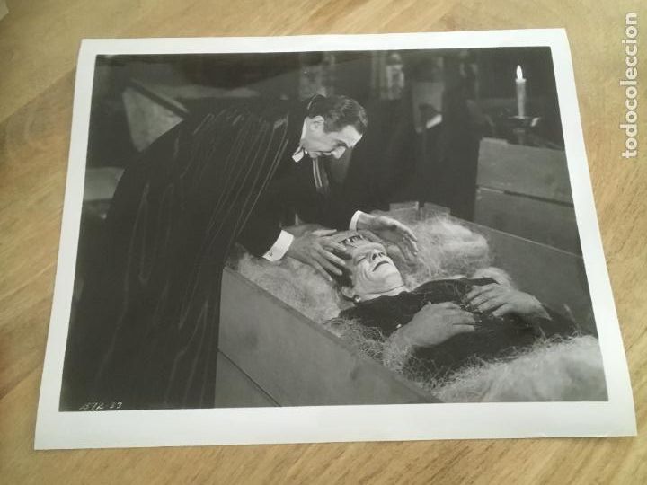 Cine: contra los fantasmas abbott costello meet frankenstein lugosi karloff foto original reposicion 1975