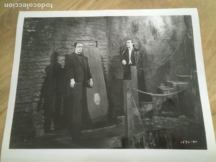 Cine: contra los fantasmas abbott costello meet frankenstein lugosi karloff foto original reposicion 1975