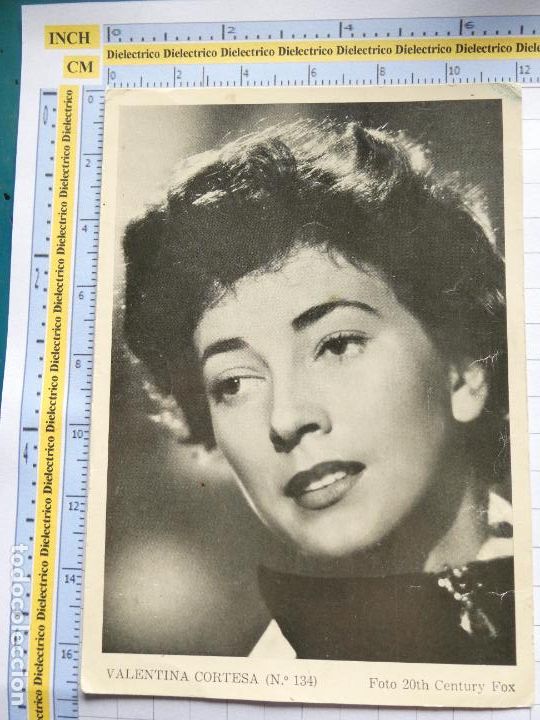 Cinema: FOTO POSTAL REVISTA FLORITA . ARTISTAS DE LA PANTALLA CINE TV. VALENTINA CORTESA