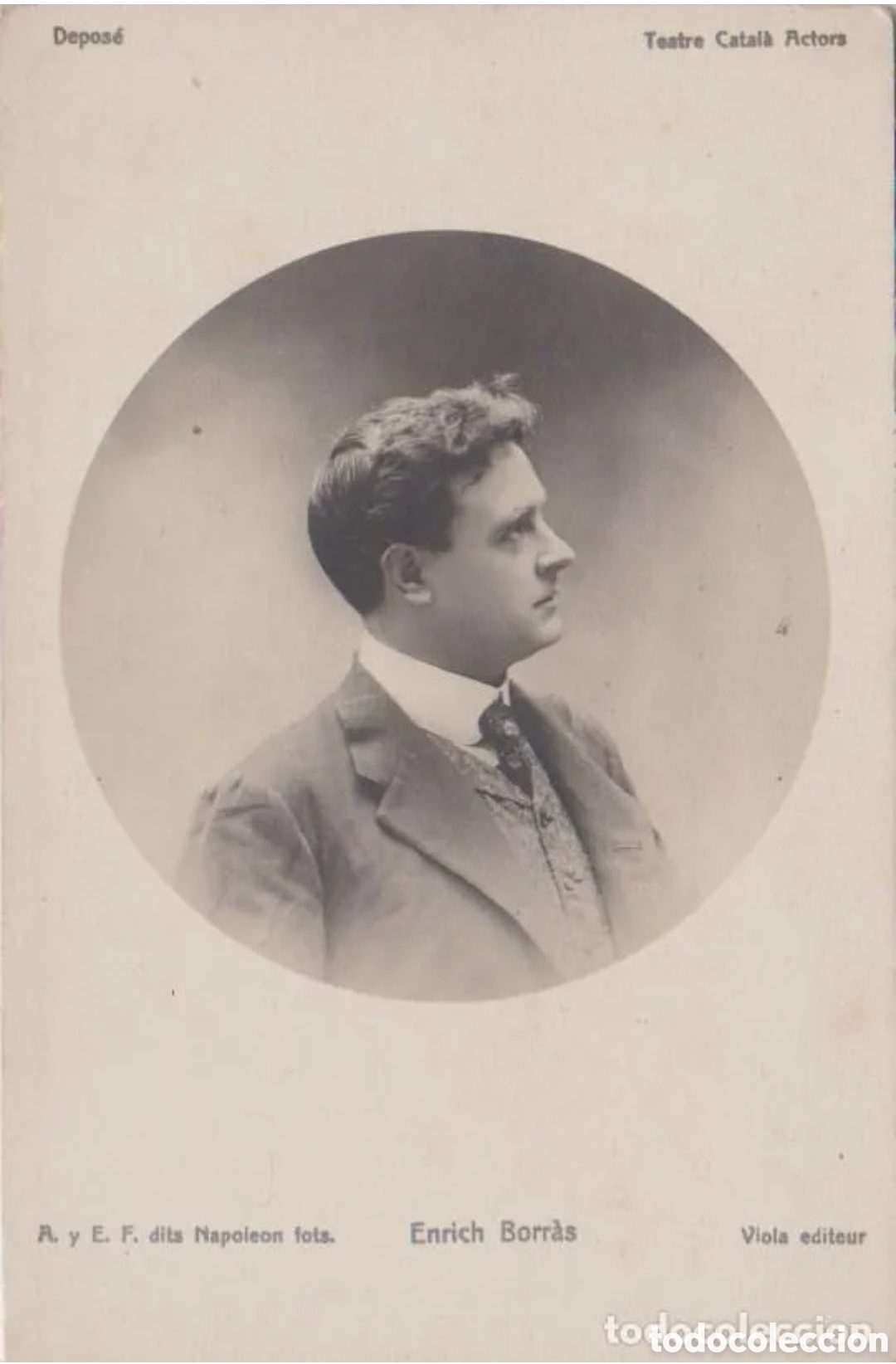 Cine: ENRIQUE BORR&Aacute;S - ACTOR - VIOLA EDITEUR - A. Y E.F. DITS NAPOLE&Oacute;N FOTS.