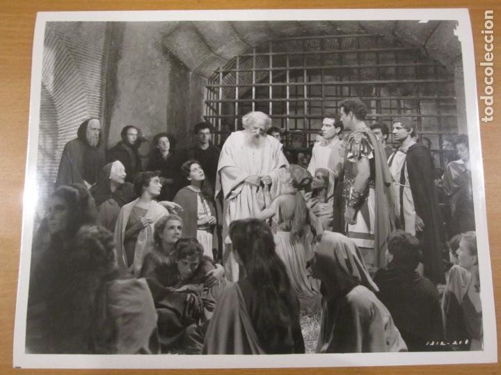 Cine: Quo Vadis - foto b/n original usa - film scene robert taylor Finlay Currie