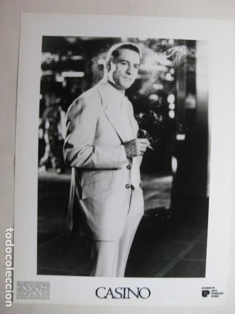 Cine: casino - foto b/n original - martin scorsese robert de niro
