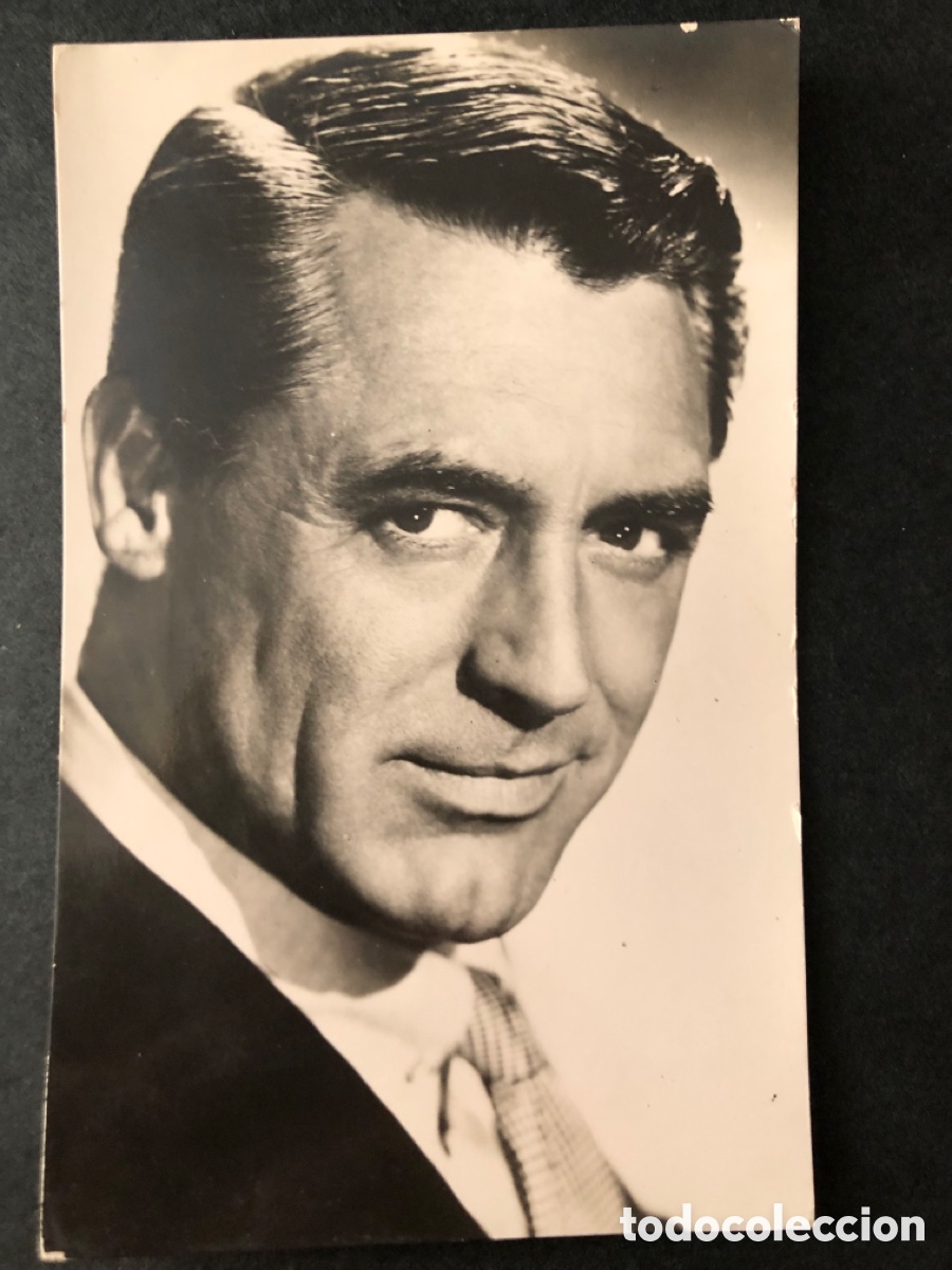 Cine: Antigua tarjeta postal de cary Grant