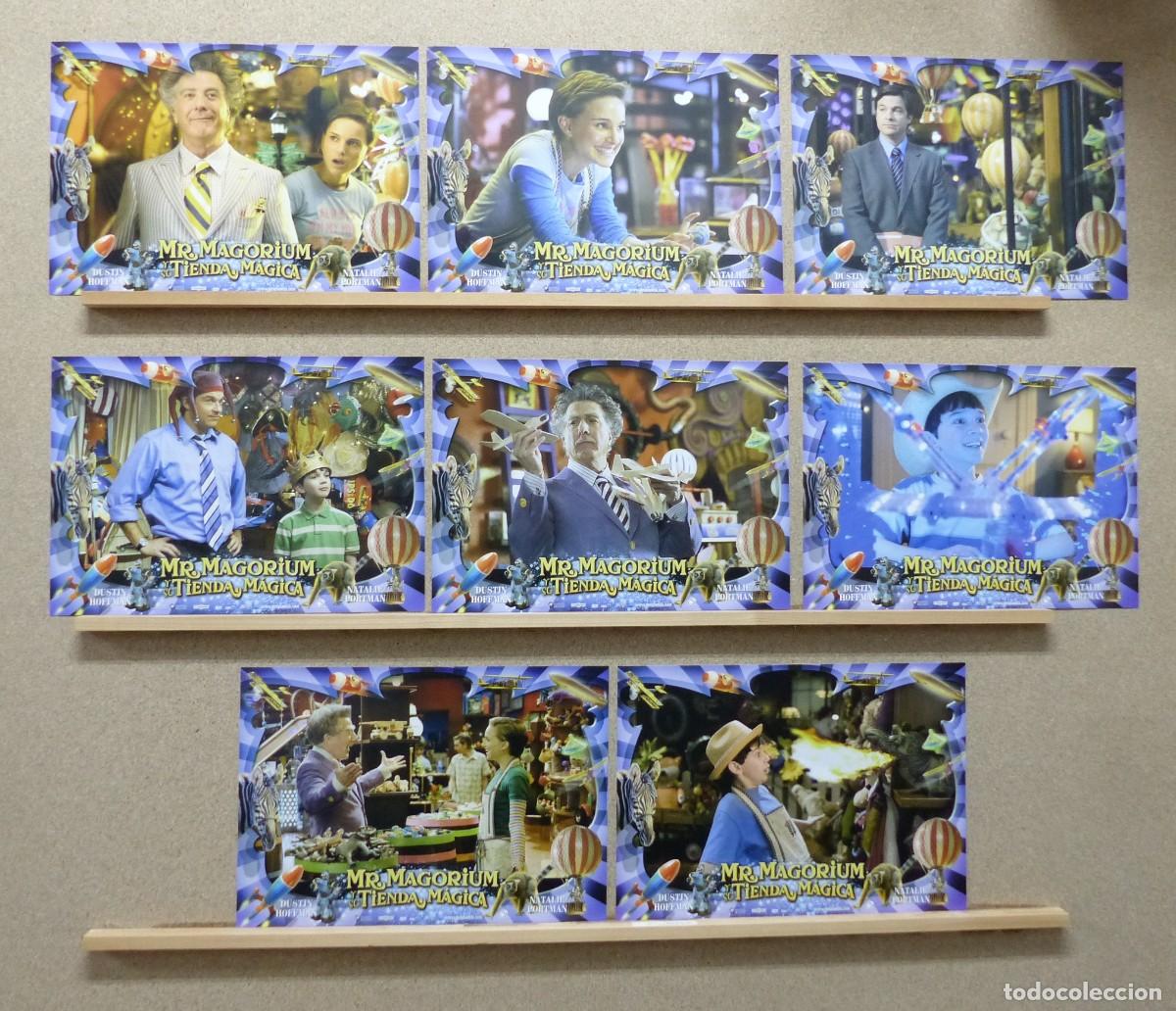 Cine: MR. MAGORIUM Y SU TIENDA MAGICA, DUSTIN HOFFMAN, NATALIE PORTMAN - SET COMPLETO 8 FOTOCROMOS