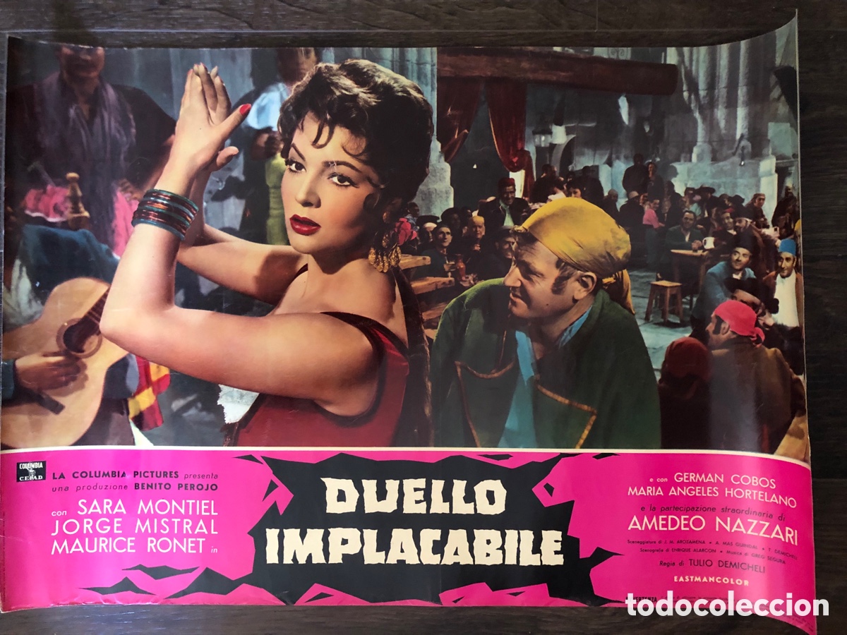 Cine: Fotocromo italiano Carmen la de ronda sara Montiel 46 x 67 cm