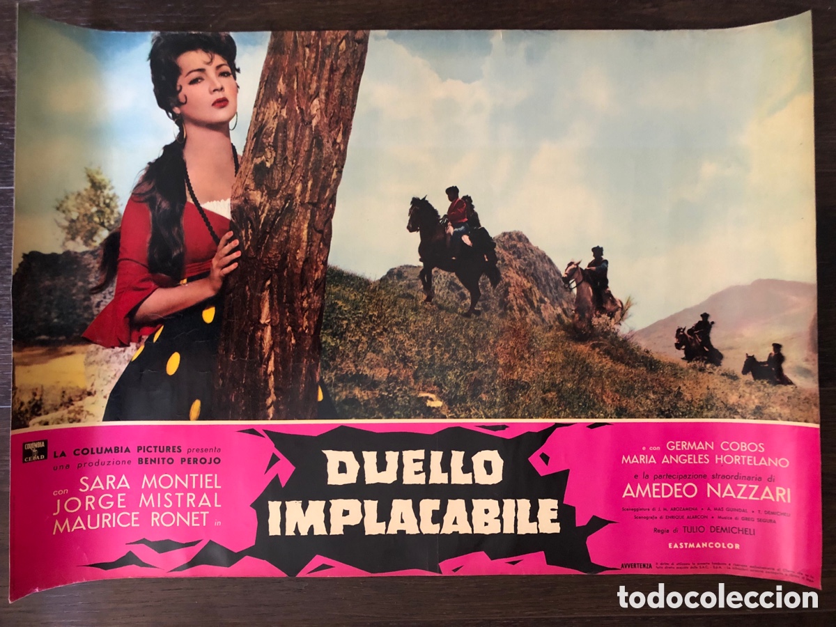 Cine: Fotocromo italiano Carmen la de ronda sara Montiel 46 x 67 cm
