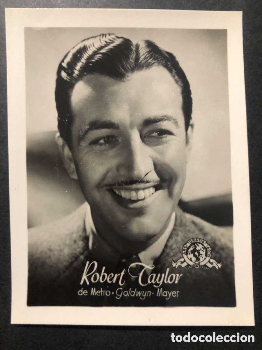 Cine: Tarjeta robert taylor publicidad infonal 7 x 9 cm
