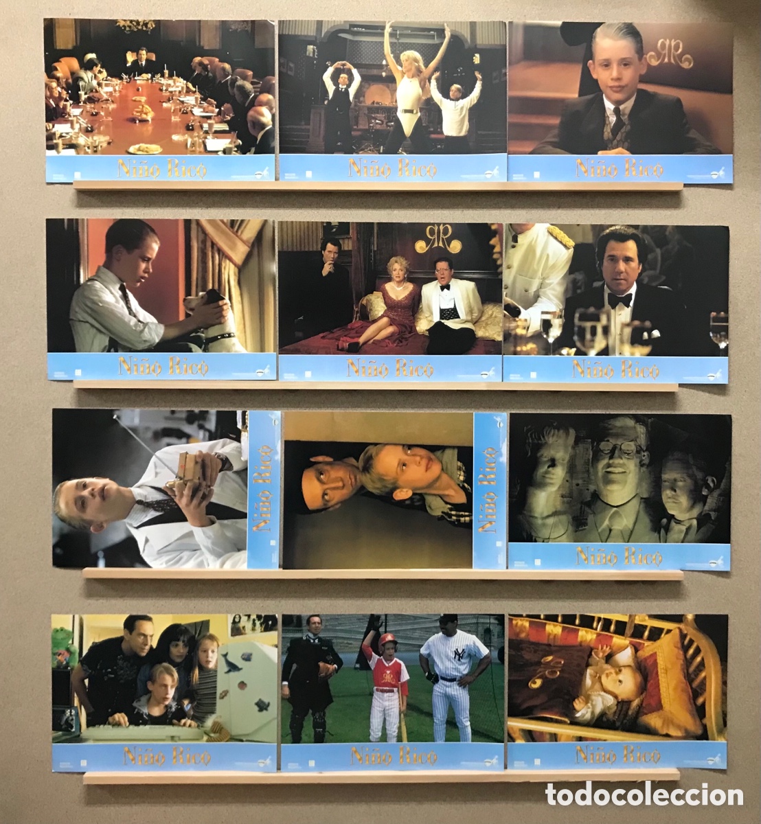 Kino: NI&Ntilde;O RICO - Macaulay Culkin - SET COMPLETO 12 FOTOCROMOS