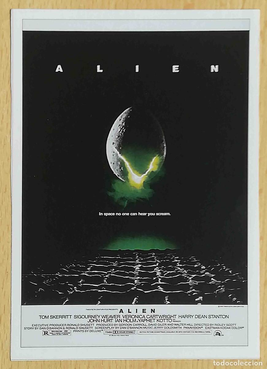 Cine: Alien, el octavo pasajero 1979 (Sigourney Weaver, John Hurt) Programa de mano revista acci&oacute;n