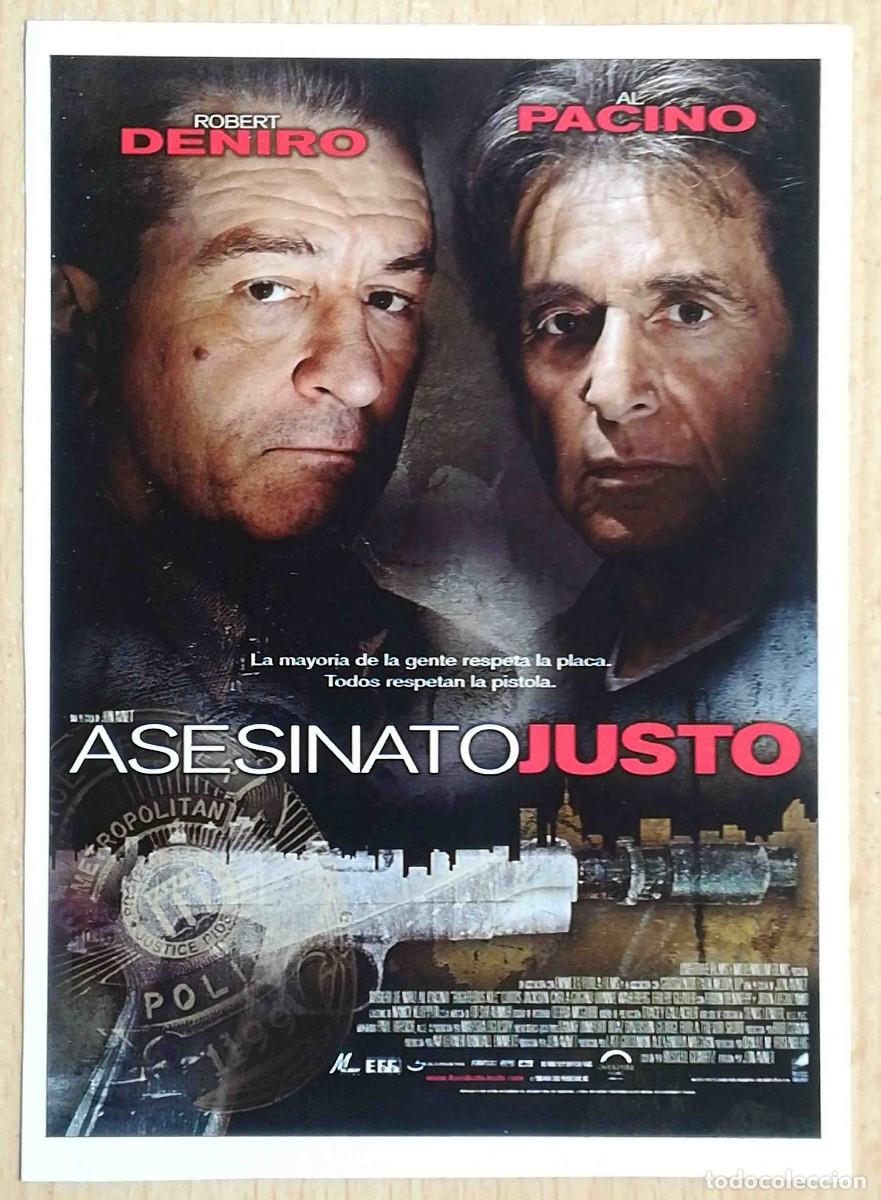Cine: Asesinato justo (Robert De Niro, Al Pacino, John Leguizamo) Programa de mano revista acci&oacute;n