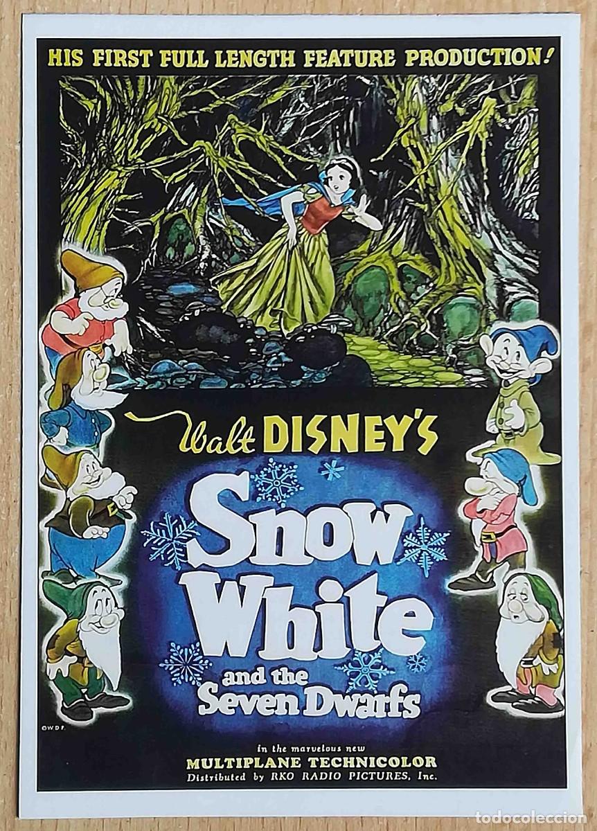 Cine: Blancanieves y los siete enanitos. Walt Disney (David Hand, 1937) Programa de mano revista acci&oacute;n