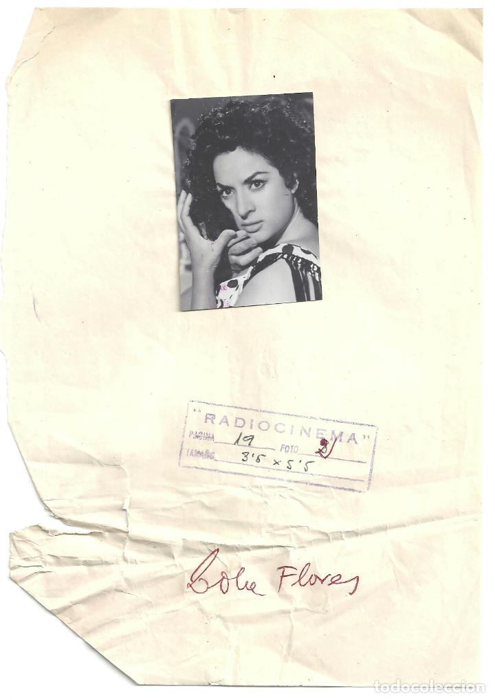 Cine: F34240 LOLA FLORES FOTO B/N ORIGINAL ESPA&Ntilde;OLA PRENSA
