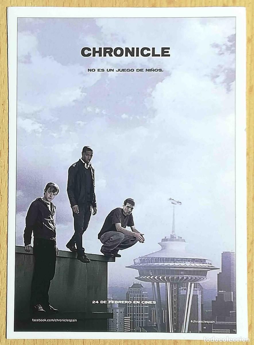 Cine: Chronicle (Dane DeHaan, Alex Russell, Michael B. Jordan) Programa de mano revista acci&oacute;n