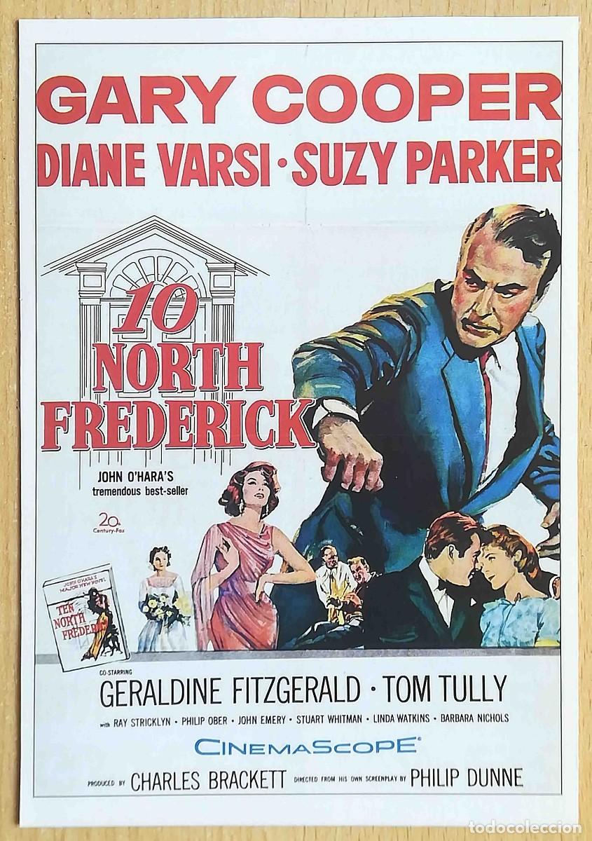 Cine: 10, calle Frederick 1951 (Gary Cooper, Diane Varsi, Suzy Parker) Programa de mano revista acci&oacute;n