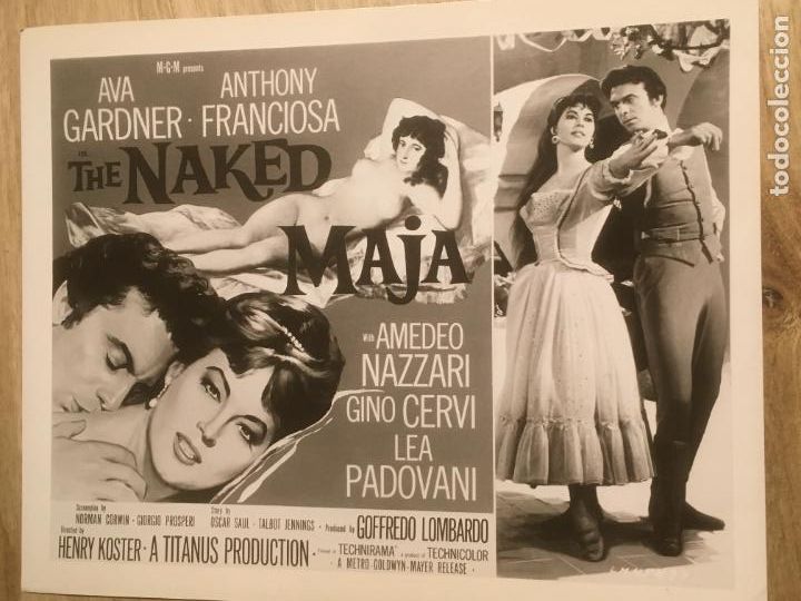 Cine: the naked maja ava gardner anthony franciosa foto original estreno
