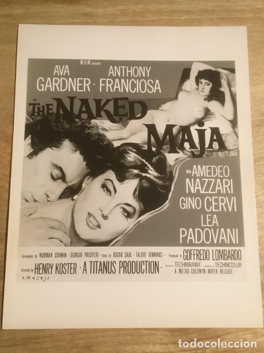 Cine: the naked maja ava gardner anthony franciosa foto original estreno