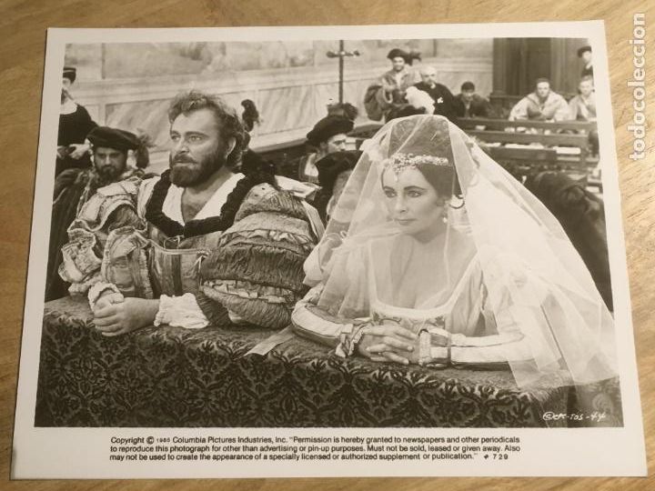 Cine: la mujer indomable taming of schrew elizabeth taylor richard burton foto original reposicion 1985