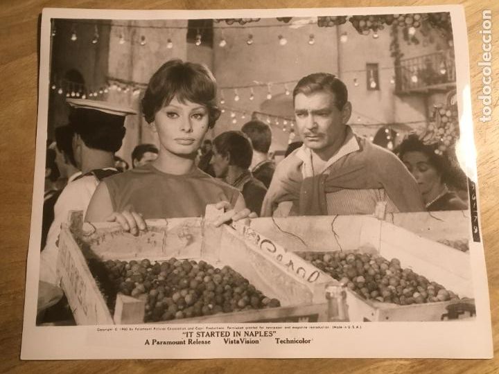 Cine: capri it started in naples sofia loren clark gable foto americana original estreno