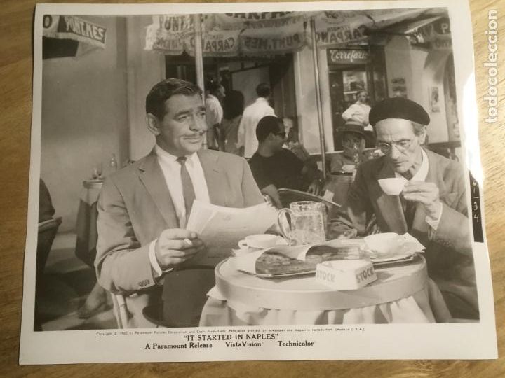 Cine: capri it started in naples sofia loren clark gable foto americana original estreno