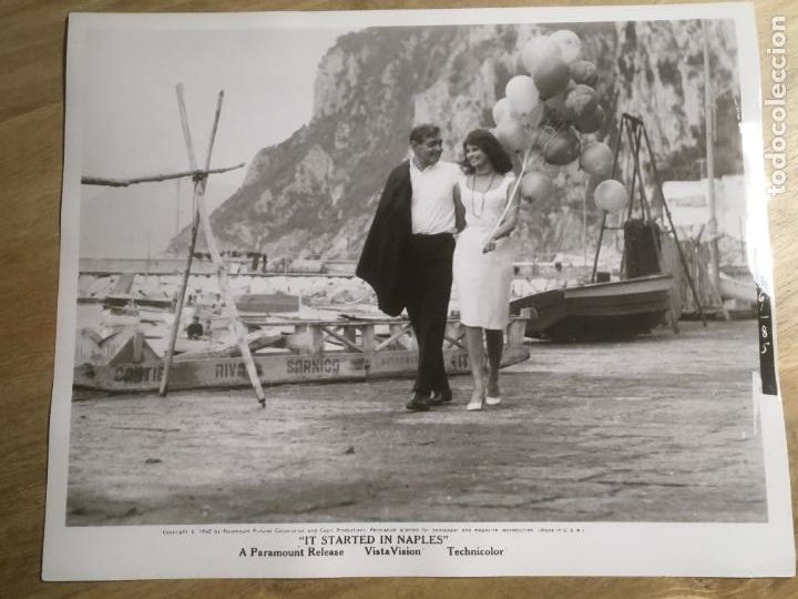 Cine: capri it started in naples sofia loren clark gable foto americana original estreno