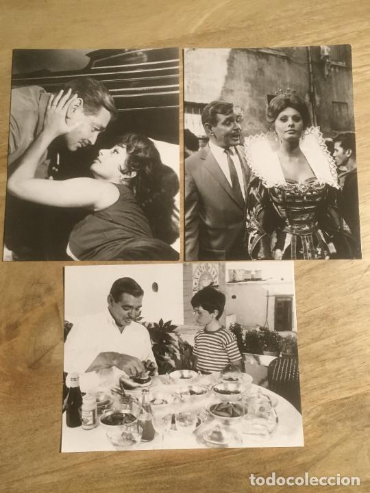 Cine: capri it started in naples sofia loren clark gable 3 fotos espa&ntilde;olas original estreno