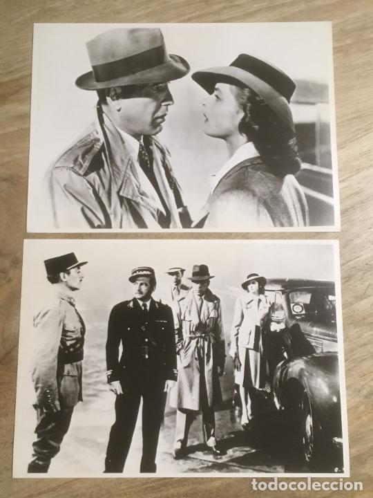 Cine: casablanca ingrid bergman humphrey bogart 2 fotos originales reposicion
