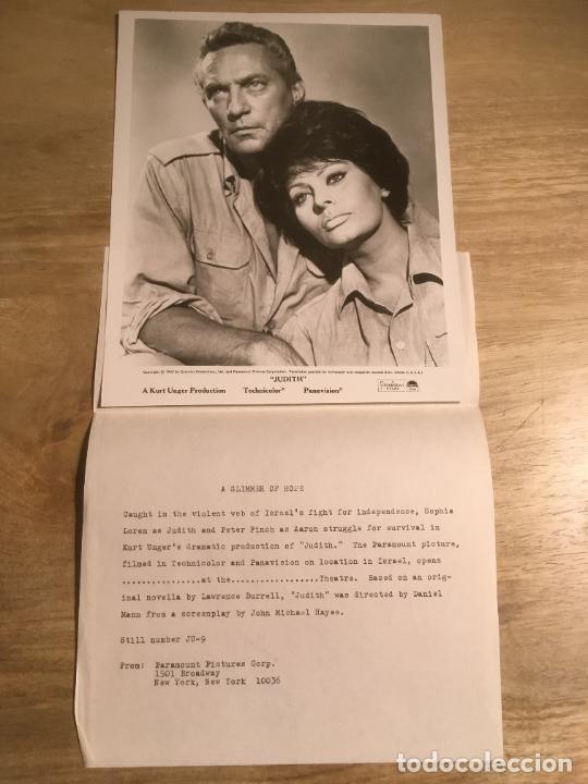 Cine: judith la venus de la ira sofia loren peter finch foto americana original estreno