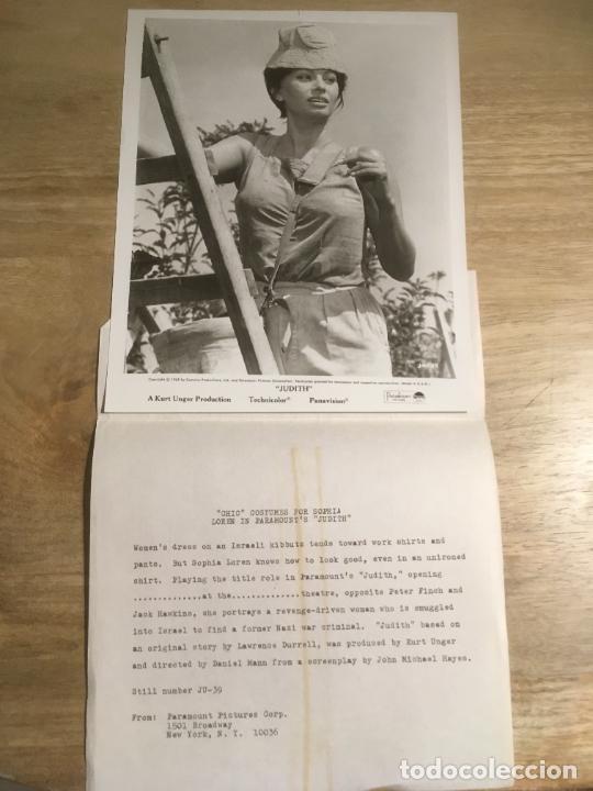 Cine: judith la venus de la ira sofia loren peter finch foto americana original estreno