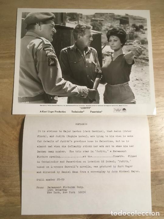Cine: judith la venus de la ira sofia loren peter finch foto americana original estreno